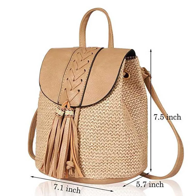 Amsoin Casual Straw Handbags