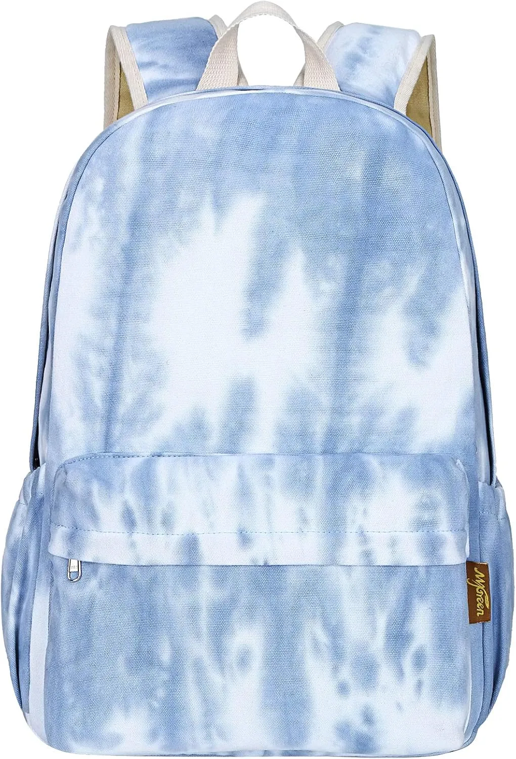 Canvas School Bag Backpack Ranibow Style Unisex Canvas Zip Backpack College Bag for Teens Girls Casual Travel Daypack