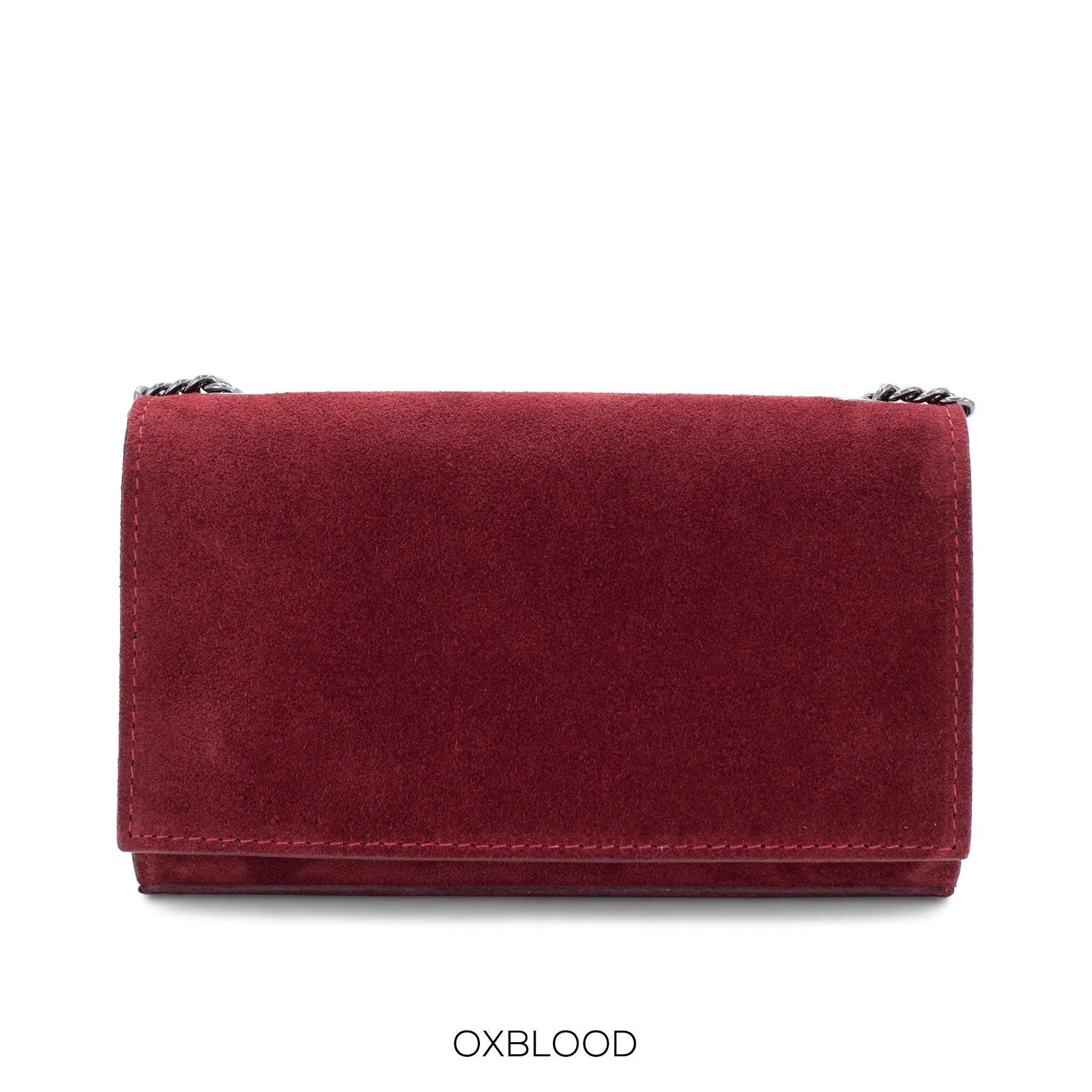 Genuine Suede Leather Small Crossbody Bag