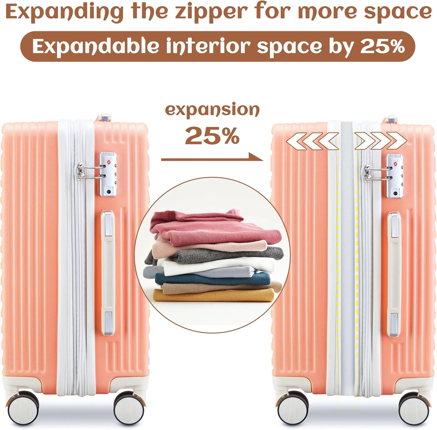 imiomo Carry on Luggage Sets,20 Inch Expandable Carry-on Suitcase with Spinner Wheels,Hard Shell Lightweight Rolling Travel Luggage with TSA Lock