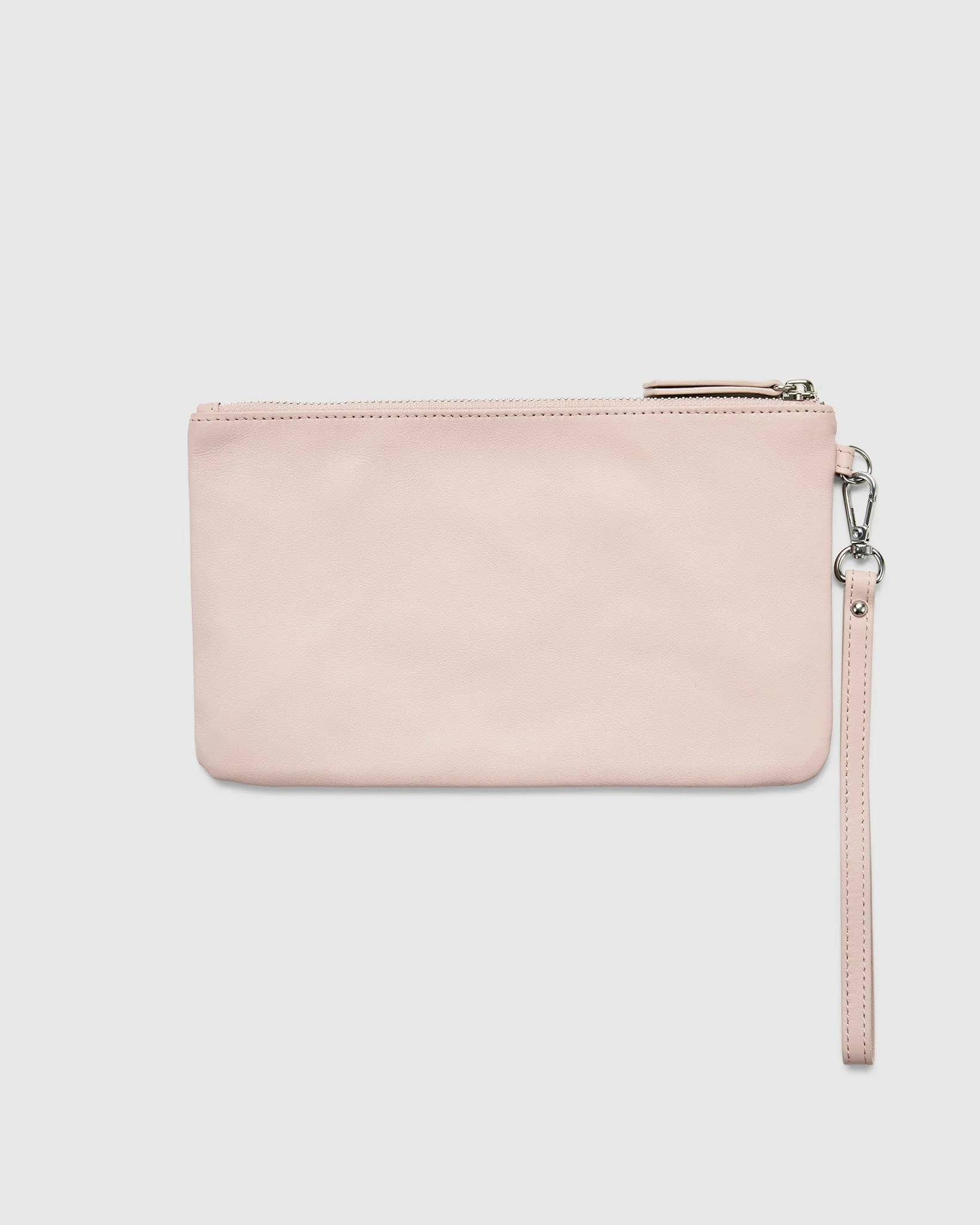 Leather Clutch Travel Pouch - Chic Rose Pink