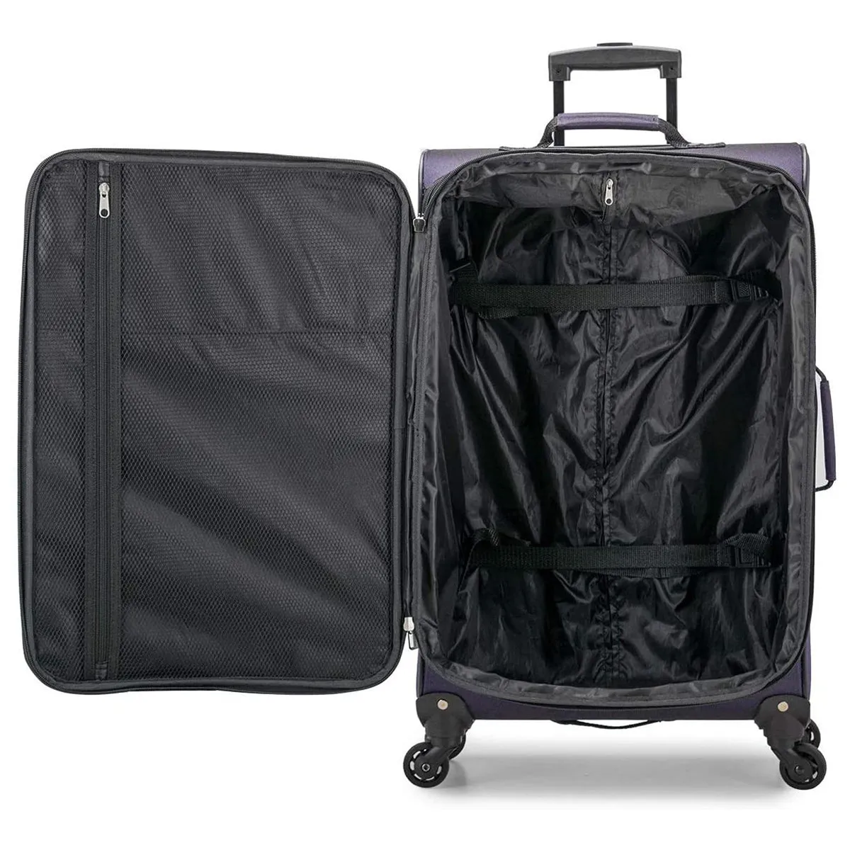 U.S. Traveler Aviron Bay Expandable Softside Luggage with Spinner Wheels, 3 Piece